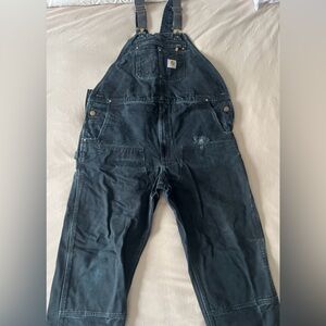 Carhartt black bib overalls